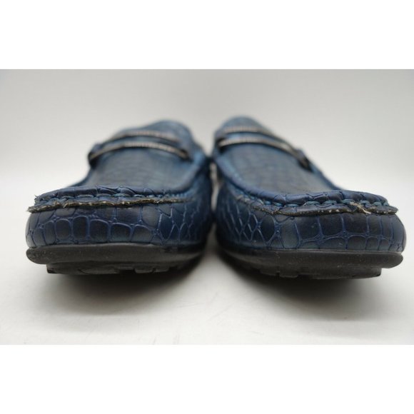 Stacy Adams Blue Alligator Print Slip On Driving Loafers Shoes Men\'s 7 M main image 6
